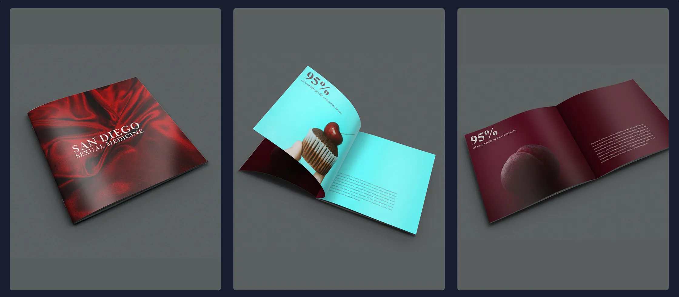 San Diego Sexual Medicine patient-material brochure with a calm, respectful brand design